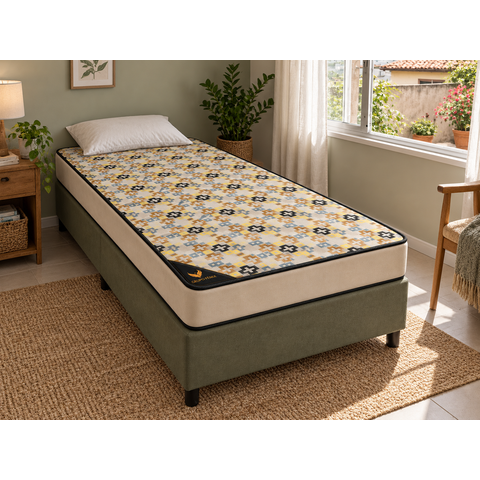 Colchão de Solteiro D28 12cm Dupla Face 88x188 Espuma Resistente Conforto Premium