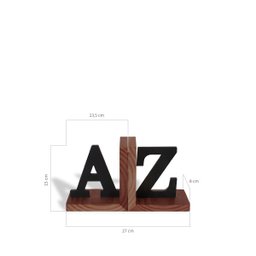 APARADOR DE LIVROS PINUS/MDF - AZ - PRETO - 4