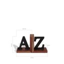 Ver imagem 4 de APARADOR DE LIVROS PINUS/MDF - AZ - PRETO