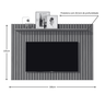 Painel Suspenso Ripado de Madeira Maciça para Tv até 58 Polegadas Nature - 2