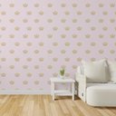 Ver imagem 2 de Papel de Parede Coroas Espalhadas sobre Textura Rosa Poá - 2,5m