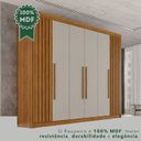 Ver imagem 7 de Guarda-Roupa Casal 100% MDF 6 Portas 6 Gavetas Granada Premium Marrom/Cinamomo/Off-White