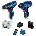 Ver imagem 1 de Kit Parafusadeira Gsr 120-li/chave de Impacto Gdr 120-li, 12v 2 Baterias e Maleta Bosch