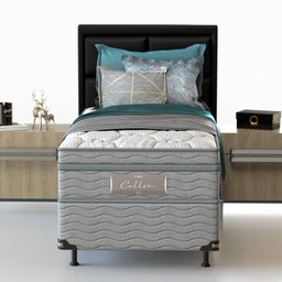Conjunto Box Mola Ensacada Probel Collin Solteiro 88x56cm - 3