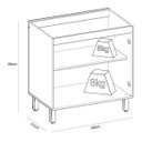 Ver imagem 4 de Balcão de Cozinha sem Tampo 2 Portas 60cm Connect Henn