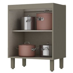 Balcão de Cozinha sem Tampo 2 Portas 60cm Connect  - 4