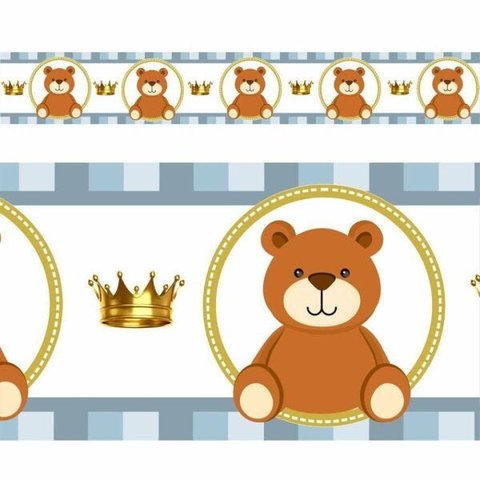 Faixa Decorativa Infantil Border Papel Parede Ursinhos:mod 12