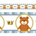 Ver imagem 1 de Faixa Decorativa Infantil Border Papel Parede Ursinhos:mod 12