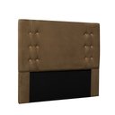 Ver imagem 1 de Cabeceira Cama Box Solteiro 90cm e Recamier Gênova Suede Caramelo S04 - D'Rossi