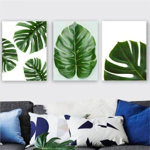 Placa Folhagem Verde:mod 2