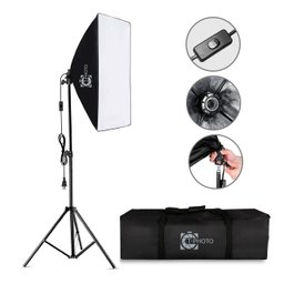Kit Luz Contínua Softbox Soquete E27 50X70 C/ Tripé T-Photo U UNICA UNICA - 1