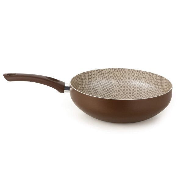 Panela Wok Antiaderente com Cabo 28cm Chocolat Multiflon - 1