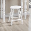 Ver imagem 1 de Kit 2 Banquetas Baixas Madeira Maciça Multimóveis Cr50276 Branco