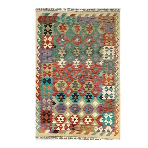 Tapete para Sala Colorido Kilim Ghashighay 171x244 79737