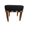 Banqueta Puff Quadrado Preto Pé Palito - 2