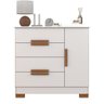 Cômoda para Quarto Bréscia Sapateira Multiuso com 4 Gavetas e 1 Porta - 4