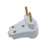 Plugue Pino Macho Prensa Cabo 90º 2p 10A 250v Nbr Branco - 60 Unidades - 3