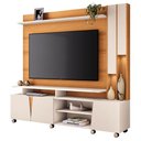 Ver imagem 1 de Estante Painel Tv 70 Pol 200cm com Led Virtus Cinamomo/off - Hb Móveis