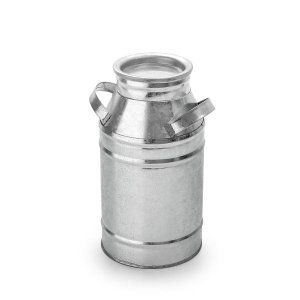 Latão de Leite Decorativo Metal Galvanizado 21,5 Cm Altura