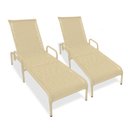 Ver imagem 1 de Kit 2 Espreguiçadeiras Catar para Jardim e Piscina - Fendi