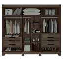 Ver imagem 2 de Guarda Roupa Guarapari Plus com 6 Portas e 7 Gavetas Móveis Rimo Tauari/Carvalho
