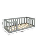Ver imagem 3 de Cama Infantil Montessoriana Cinza