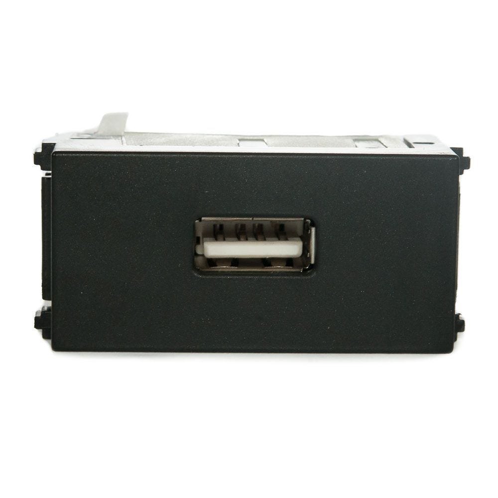 Módulo Tomada Carregador USB Refinatto 127/220v Weg Preto - 1