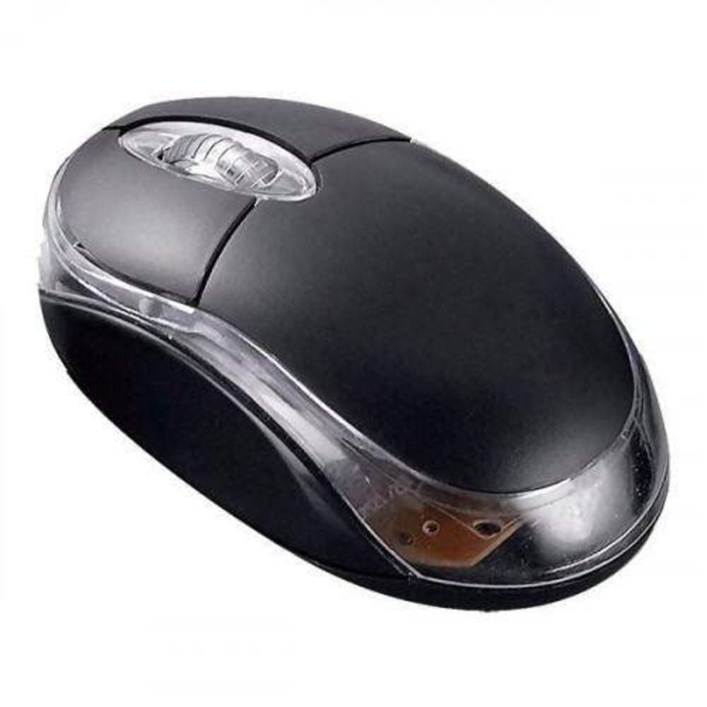 Mouse Óptico USB - Preto