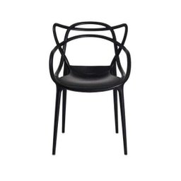 Cadeira para Mesa de Jantar Cozinha Escrivaninha Allegra Master Preta - 2