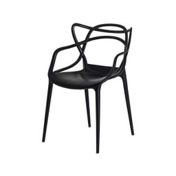 Cadeira para Mesa de Jantar Cozinha Escrivaninha Allegra Master Preta - 1
