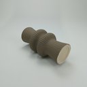 Ver imagem 4 de Vaso Decorativo Enfeite Casa Redondo Home&co Cerâmica 25x12x12cm Cinza