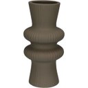 Ver imagem 1 de Vaso Decorativo Enfeite Casa Redondo Home&co Cerâmica 25x12x12cm Cinza