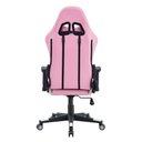 Ver imagem 5 de Cadeira Giratória Gamer Kl3 - Branco e Rosa