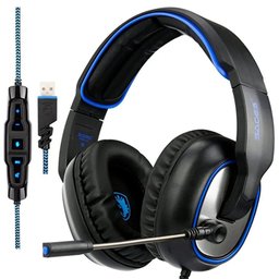 Headset Headphone Sound 7.1 USB Pc Ps4 Ps3 xbox One Sades R7 - 1