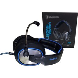 Headset Headphone Sound 7.1 USB Pc Ps4 Ps3 xbox One Sades R7 - 6