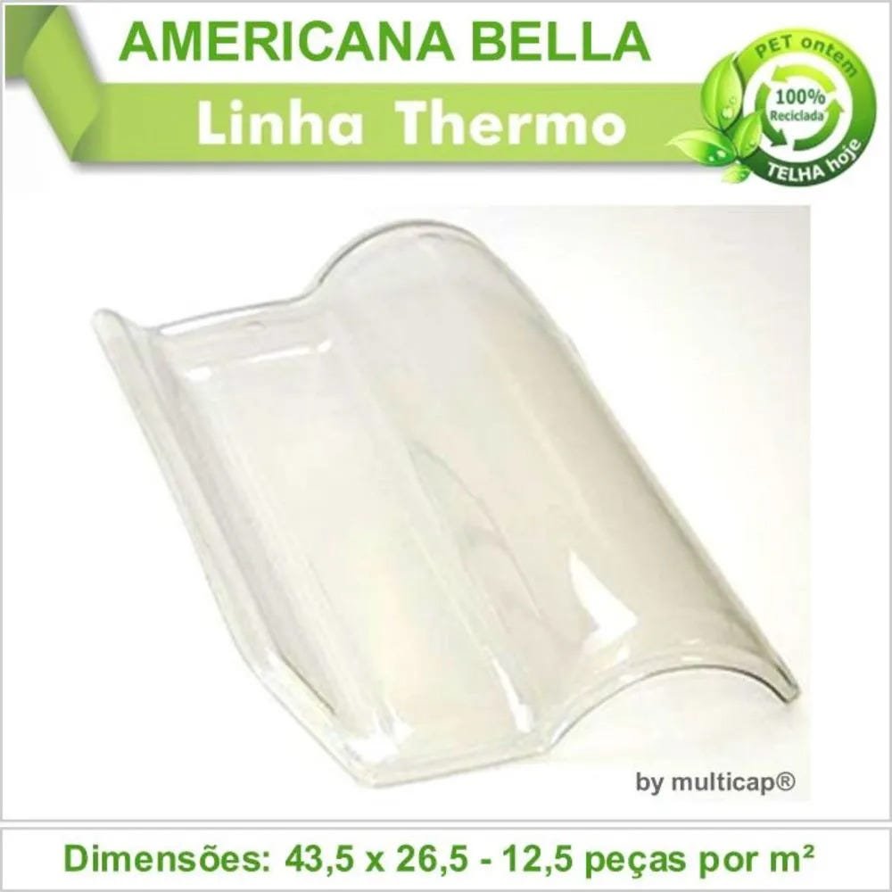 Telha PET Americana Bella 372 Kit 2 Telha(s) - 2