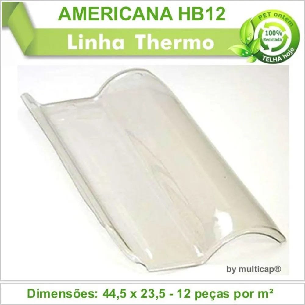 Telha PET Americana HB 12 482 Kit 2 telha(s) - 2
