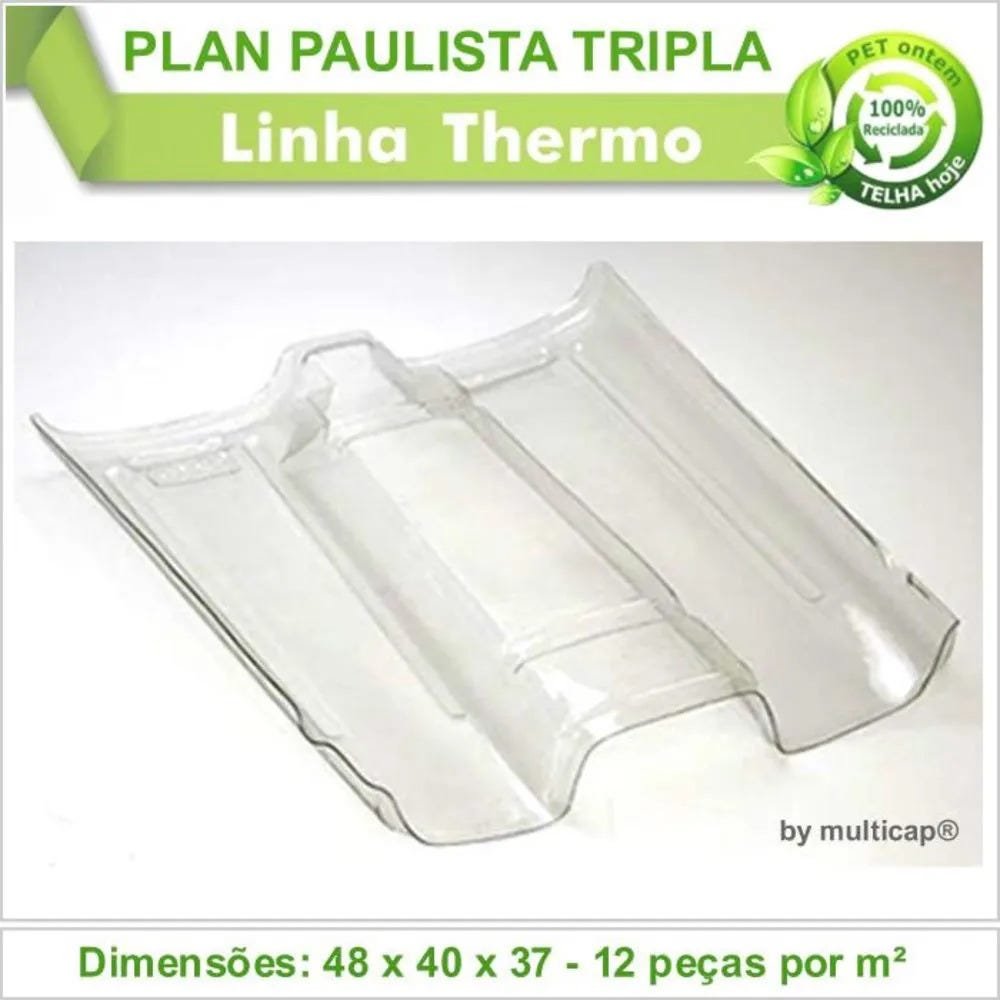 Telha PET Plan Paulista Tripla 193 kit 1 telha(s) - 2