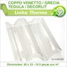 Telha PET Coppo Venetto Grecia Decorlit Tegula 290 Kit 2 Telha(s) - 2