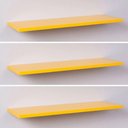 Ver imagem 1 de Kit com 3 Prateleiras 60cm x 20 cm Amarelas com Fixação Suporte Invisível