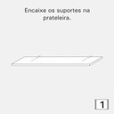 Ver imagem 5 de Kit com 3 Prateleiras 60cm x 20 cm Amarelas com Fixação Suporte Invisível