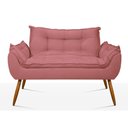 Ver imagem 4 de Kit Sofá Namoradeira Opala + 2 Poltronas Opala Balaqui Decor Cor:rosa