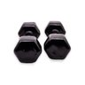 Halter Dumbbell sextavado emborrachado Treinos  1KG - 2