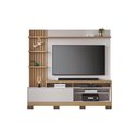 Ver imagem 2 de Estante Home Theater Maceió com Pés e Mesa de Centro Jeri Freijó Off White - Colibri