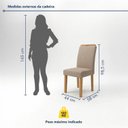 Ver imagem 3 de Conjunto 8 Cadeiras para Sala de Jantar Lyra
