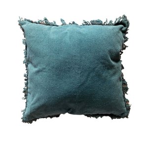 Capa de Almofada Verde c/ franja 50x50