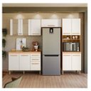 Ver imagem 1 de Cozinha Modulada Intenza Nubia 4 Peças Freijo/off White