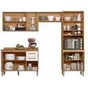 Ver imagem 2 de Cozinha Modulada Intenza Nubia 4 Peças Freijo/off White