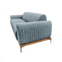 Ver imagem 5 de Sofá Molino 3 Lugares 210cm Pés Ouro Fosco Bouclé Azul Claro - Nexta Casa