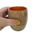 Ver imagem 2 de Copo de cerâmica escrito Ressaca no fundo 200ml Laranja